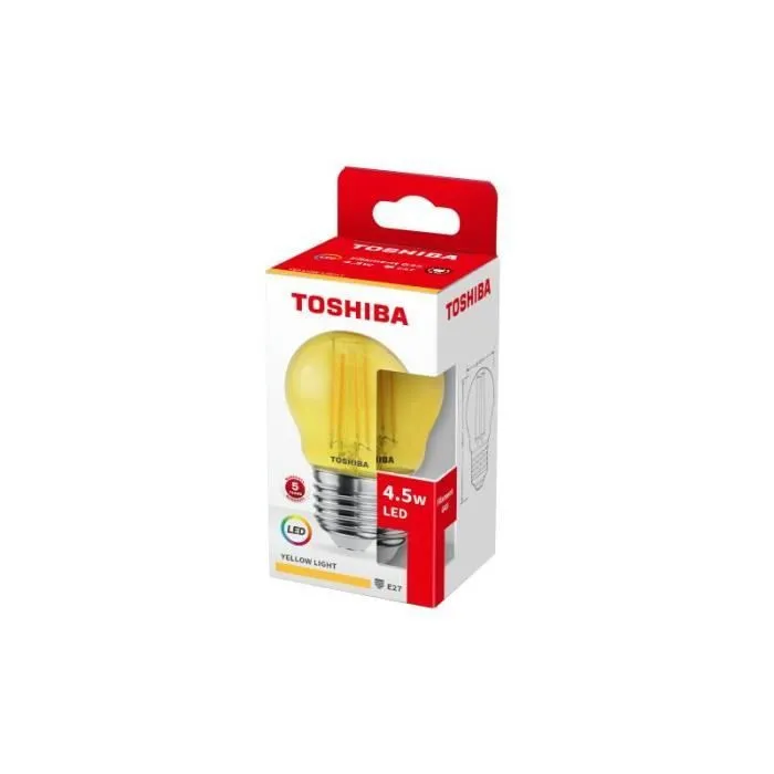 LED FILAMENT (GELB) Glühbirne G45 E27 4.5W TOSHIBA