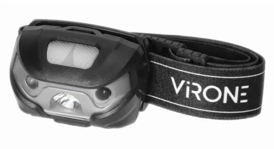 LED-Kopftaschenlampe 3W, 120lm, 1200mAh Li-Po, beweglicher Kopf