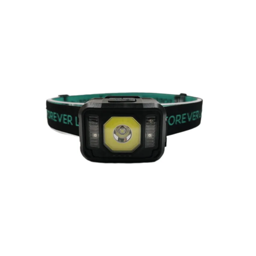 LED Senso XP-E 3W + COB 3W Kopftaschenlampe mit Sensor 270lm 1200mAh Li-Pol Forever Light
