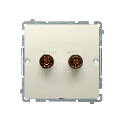 Lautsprecherdose beige Kontakt Simon BMGL2.02/12