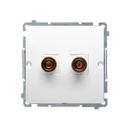 Lautsprecherdose weiß Kontakt Simon BMGL2.02/11