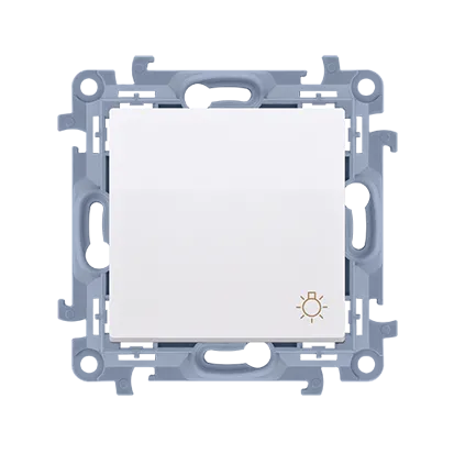 Lichttaster weiß 10AX mit Aufdruck 1-polig Kontakt Simon 10 CS1.01/11