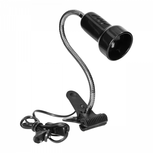 Luke, Tischleuchte mit Clip, flex, 40W, E14, Stahl + Kunststoff, schwarz