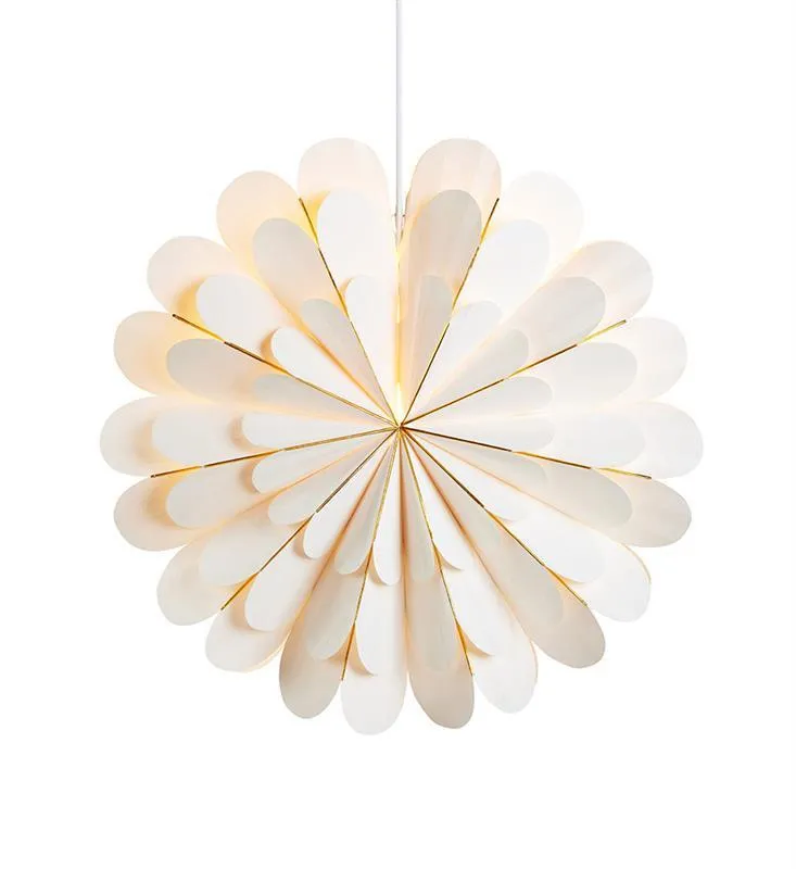 MARIGOLD 60cm Star E14 Pendelleuchte weiß