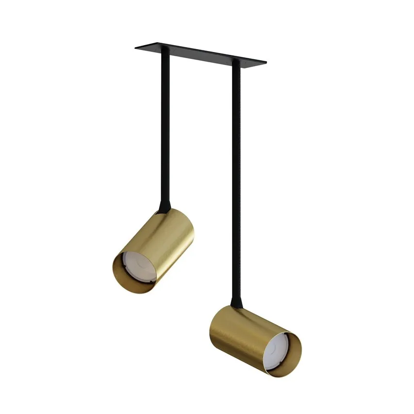 MONO SURFACE LONG II SOLID BRASS 2xGU10 Messing IP20 220-230V 10W Deckeneinbaulampe