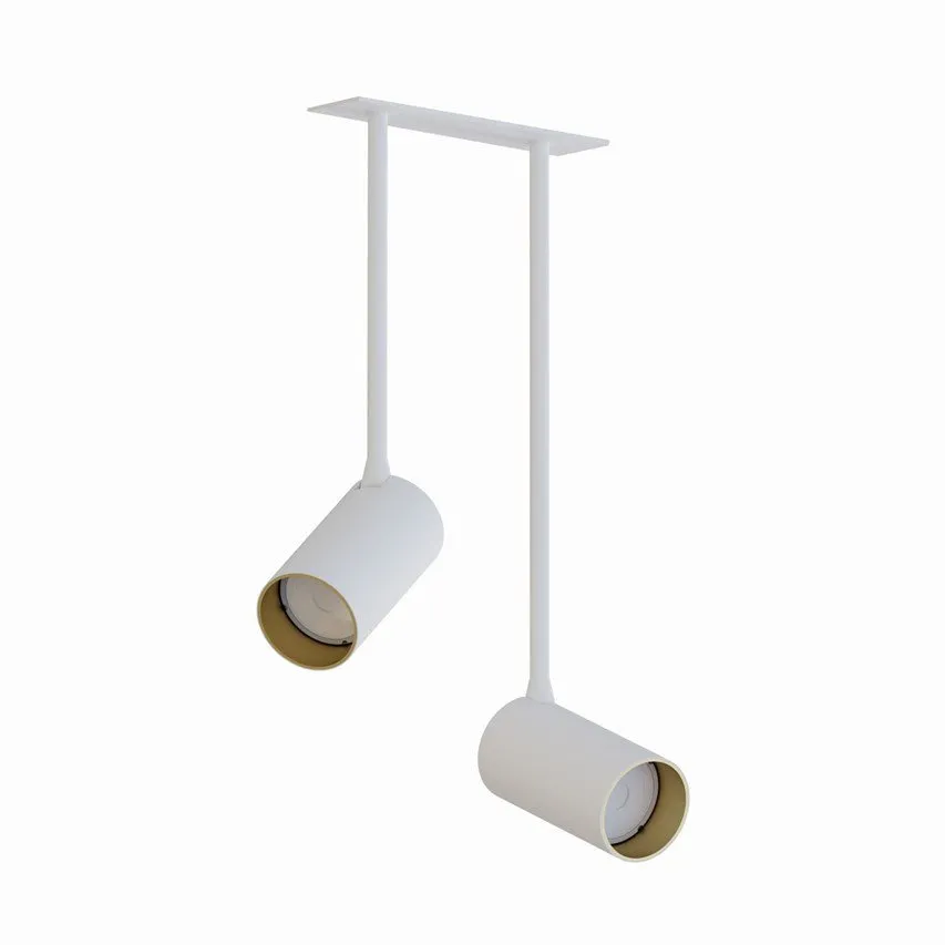 MONO SURFACE LONG II WHITE/GOLD 2xGU10 Weiß/Gold IP20 220-230V 10W Deckeneinbauleuchte