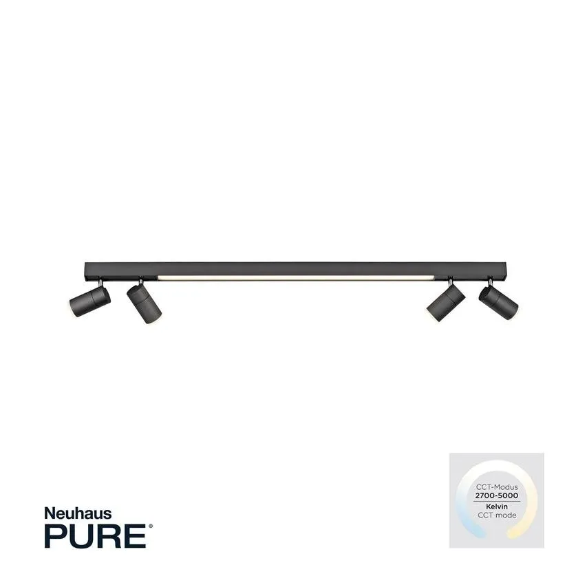PURE-LINES LED 32W 2700-5000K 1080lm anthrazit Deckenleuchte PaulNeuhaus 6121-13 Zuma Line