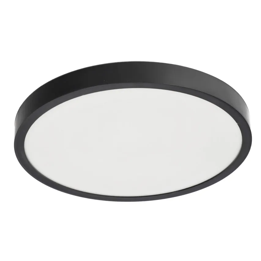 Plafond PERETI 18W schwarzer Ring 29,5cm, 3000K warm, 1800lm, IP44, 220-240V EDO777611 EDO Solutions