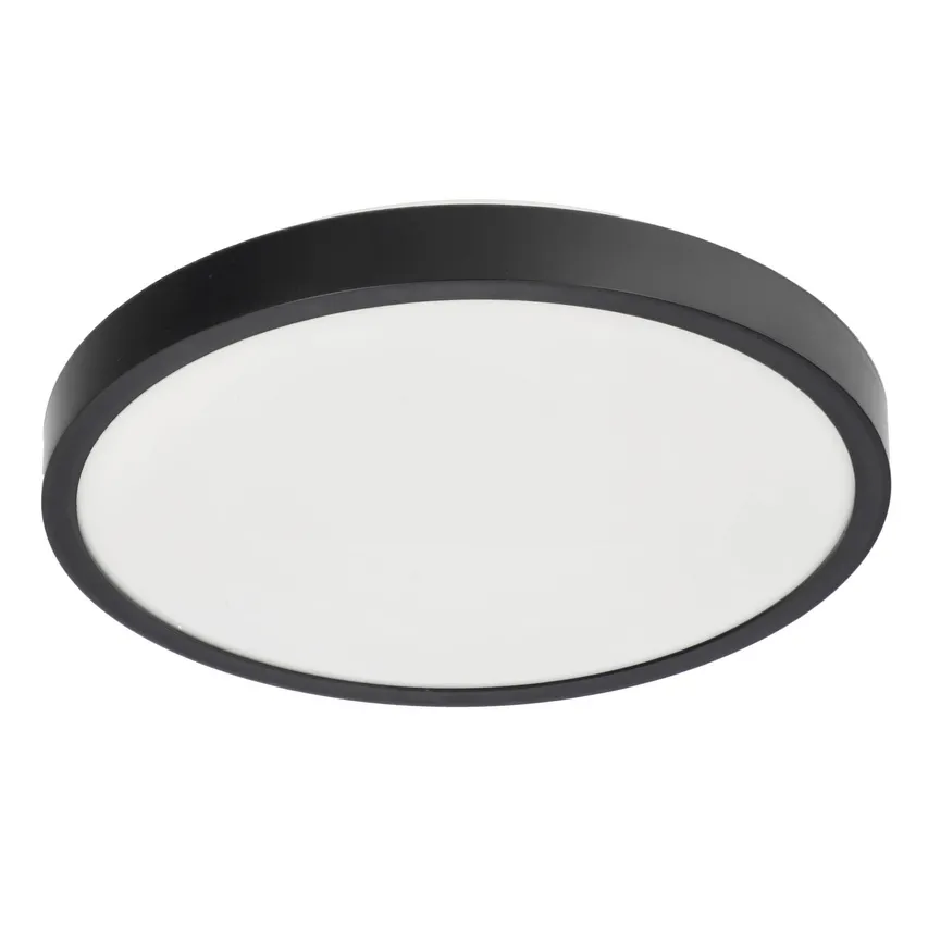 Plafond PERETI 18W schwarzer Ring 29,5cm, 4000K farbneutral, 1800lm, IP44, 220-240V EDO777609 EDO Solutions