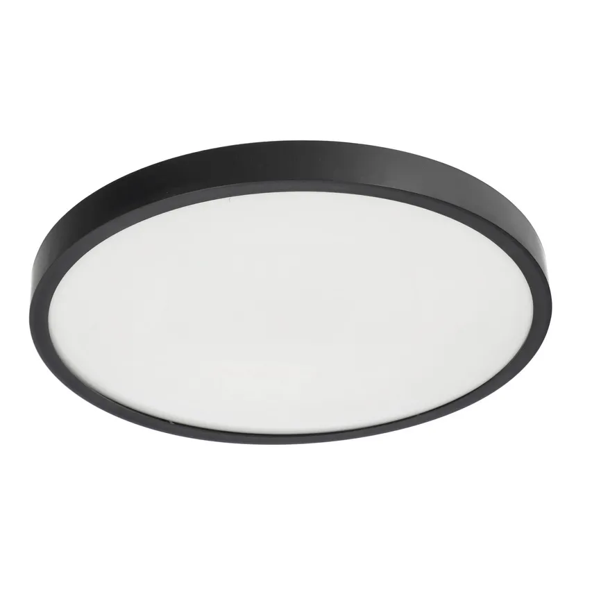 Plafond PERETI 24W schwarzer Ring 35cm, 3000K warme Farbe, 2400lm, IP44, 220-240V EDO777616 EDO Solutions