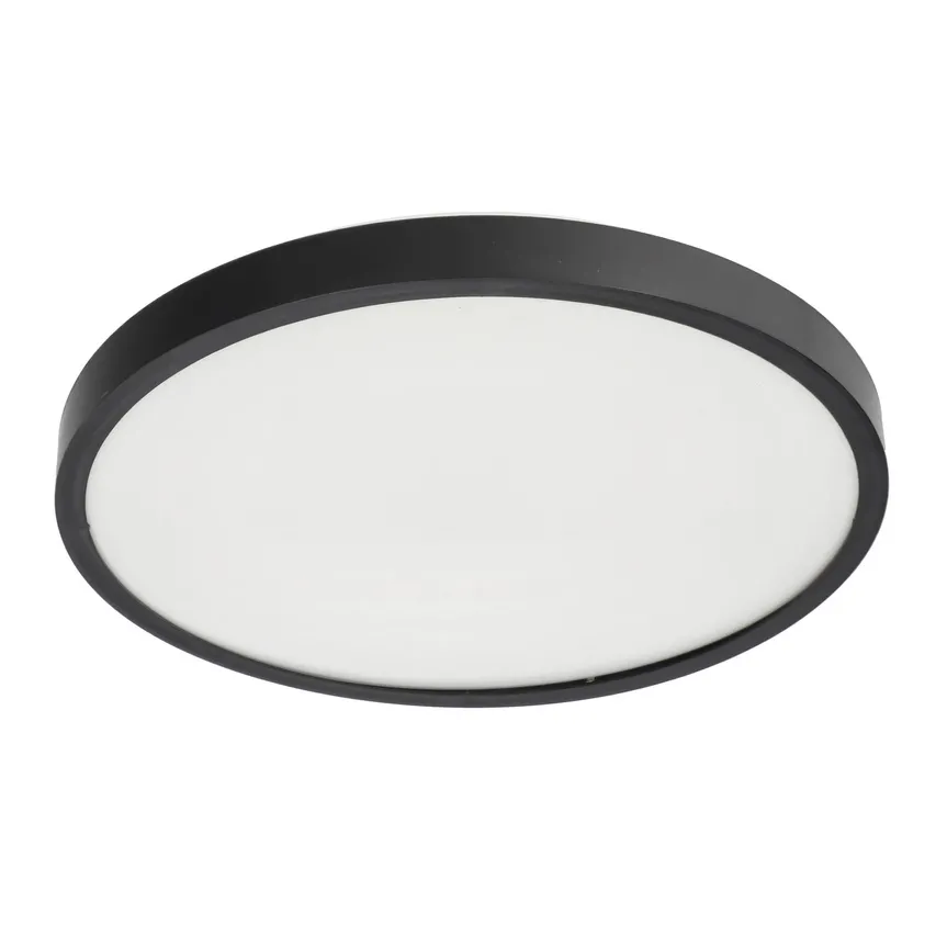 Plafond PERETI 24W schwarzer Ring 35cm, 4000K neutrale Farbe, 2400lm, IP44, 220-240V EDO777614 EDO Solutions