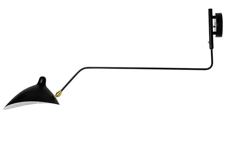 RAVEN WALL UP Wandleuchte schwarz mit Verlängerungsarm