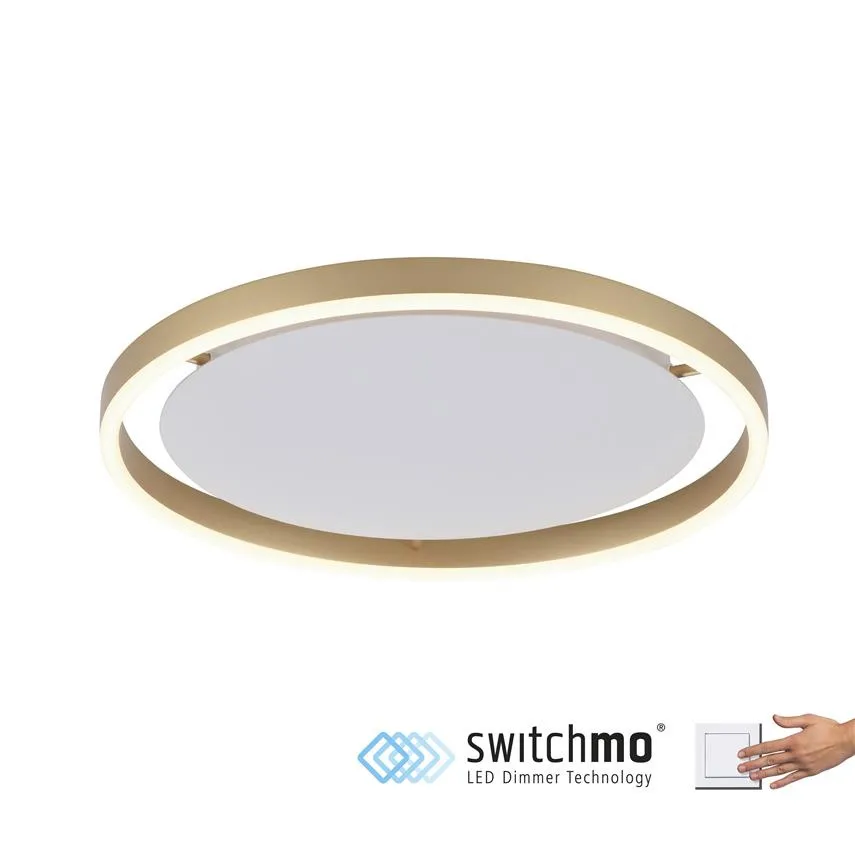 RITUS LED Deckenleuchte 23,5W 3000K 2650lm Messing matt LeuchtenDirekt 15391-60 Zuma Line