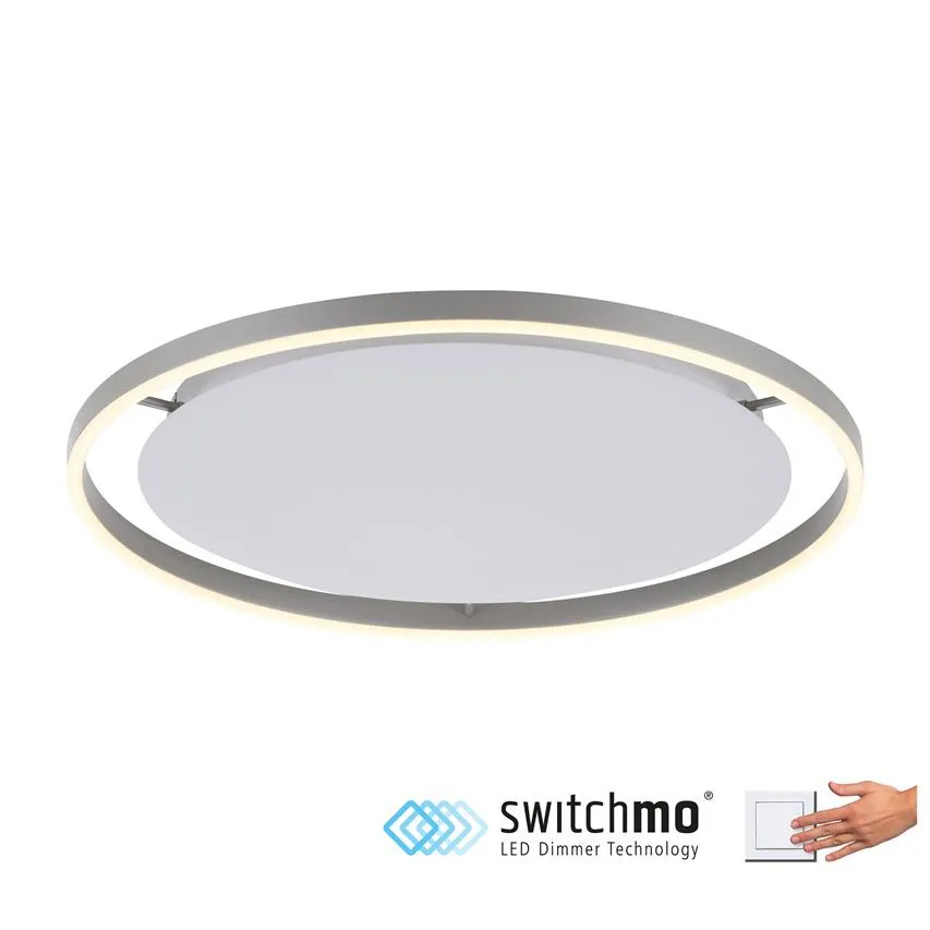 RITUS LED Deckenleuchte 31,5W 3000K 3650lm Aluminium LeuchtenDirekt 15392-95 Zuma Line