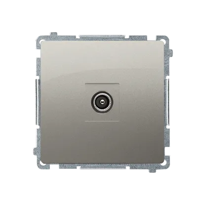 RTV-Endantennendose (Modul) getrennt satin met. Kontakt Simon BMAK3.01/29