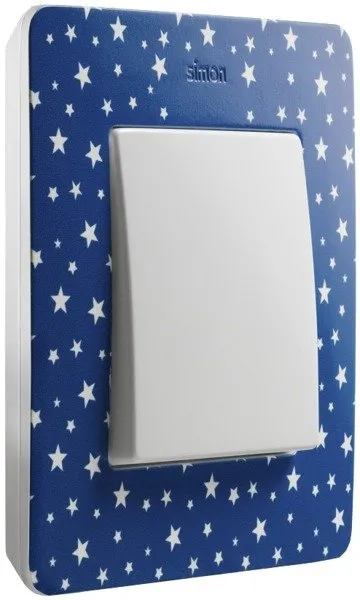 Rahmen 1fach Detail original- imagine indigo in Sternen/ Grundfarbe weiß 82 8200610-221