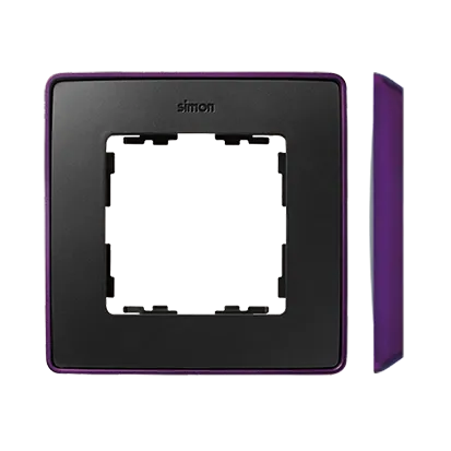 Rahmen 1fach Detail original- select metallisch graphit/ Grundfarbe violett 82 8201610-251