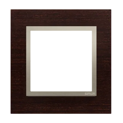Rahmen 1fach Holz gold Wenge matt Kontakt Simon 54 Nature DRN1/85