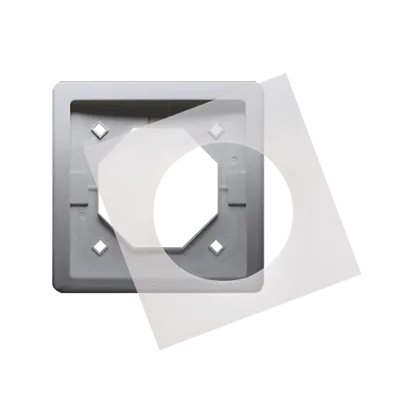 Rahmen 1fach IP44 inox met. Kontakt Simon BMR1B/21