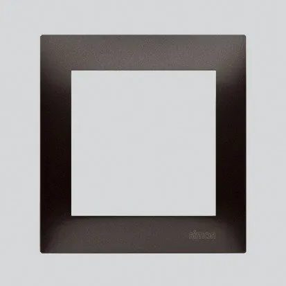 Rahmen 1fach braun matt IP20/IP44 Simon 54 Premium Kontakt Simon DR1/46