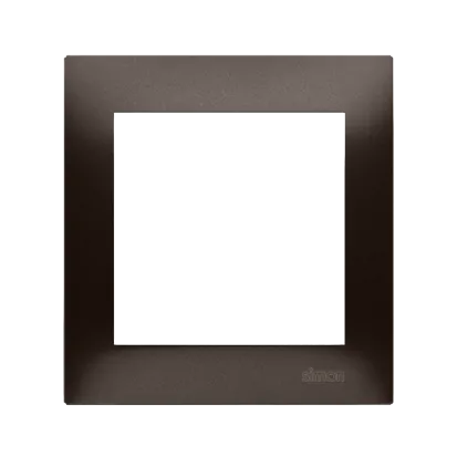 Rahmen 1fach für Hohlwanddose Gipskarton braun matt IP20/IP44 Simon 54 Premium Kontakt Simon DRK1/46