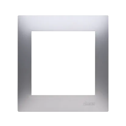 Rahmen 1fach silber matt IP20/IP44 Simon 54 Premium Kontakt Simon DR1/43