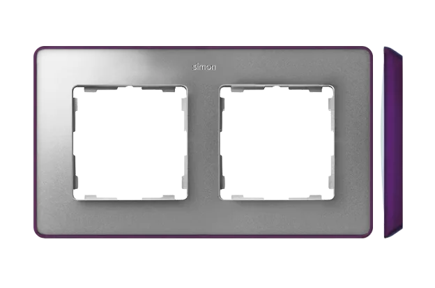 Rahmen 2fach Detail original- select metallisch Aluminium/ Grundfarbe hellgrün 82 8201620-254