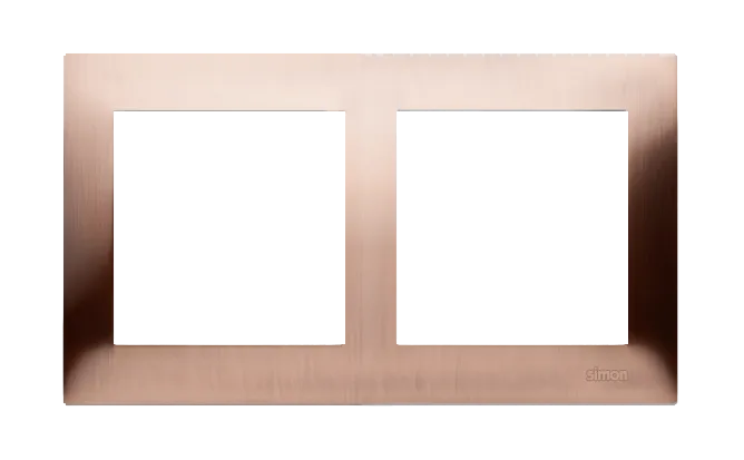 Rahmen 2fach Kupfer IP20/IP44 Simon 54 Premium Kontakt Simon DR2/36