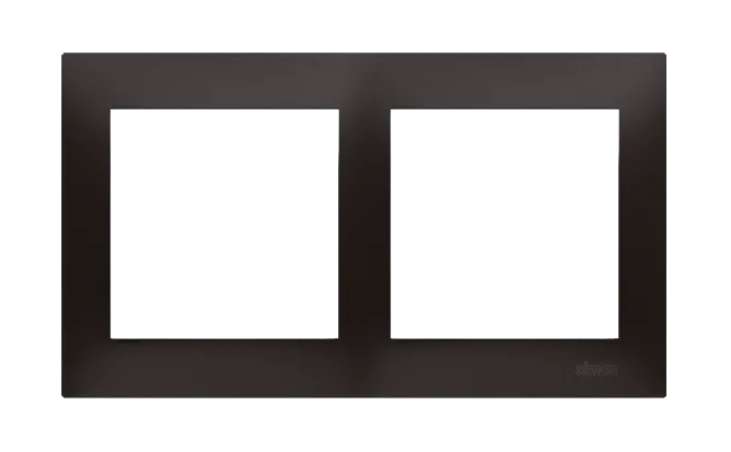 Rahmen 2fach für Hohlwanddose Gipskarton anthrazit matt IP20/IP44 Kontakt Simon 54 Premium DRK2/48