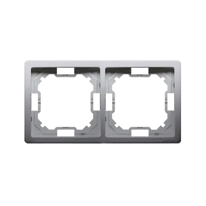 Rahmen 2fach inox Kontakt Simon BMR2/21