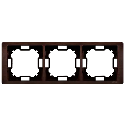 Rahmen 3-fach mahagoni Kontakt Simon BMRC3/050