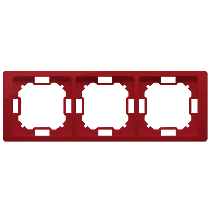 Rahmen 3-fach rubinrot Kontakt Simon BMRC3/033