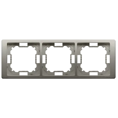 Rahmen 3-fach satin met. Kontakt Simon BMRC3/29