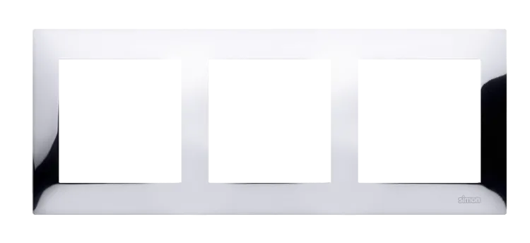 Rahmen 3fach Chrom IP20/IP44 Simon 54 Premium Kontakt Simon DR3/63