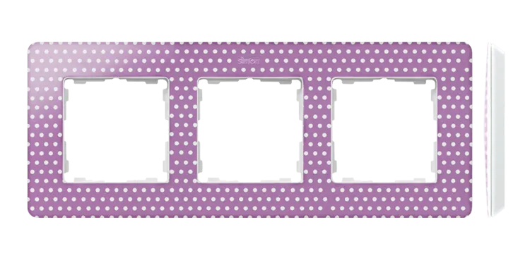 Rahmen 3fach Detail original-imagine pink Pastell Punkte/ Grundfarbe weiß 82 8200630-213