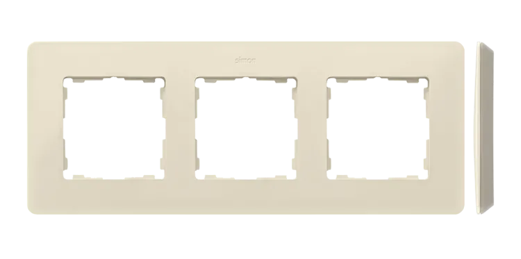 Rahmen 3fach Detail original-mono cremeweiß/ Grundfarbe cremeweiß Kontakt Simon 82 8200630-031
