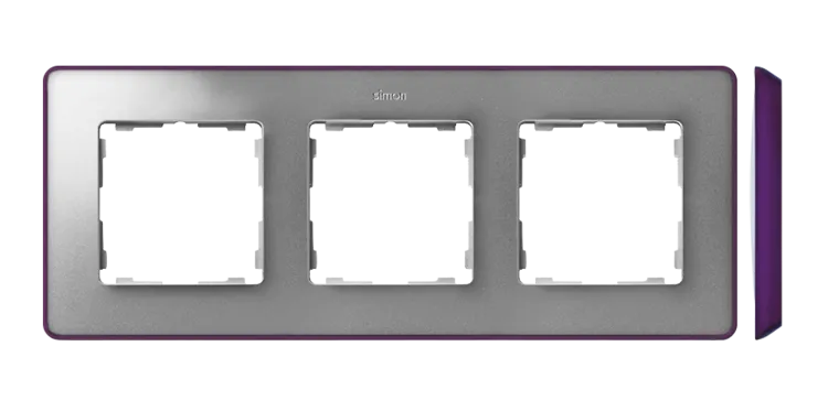 Rahmen 3fach Detail original- select metallisch Aluminium/ Grundfarbe hellgrün 82 8201630-254