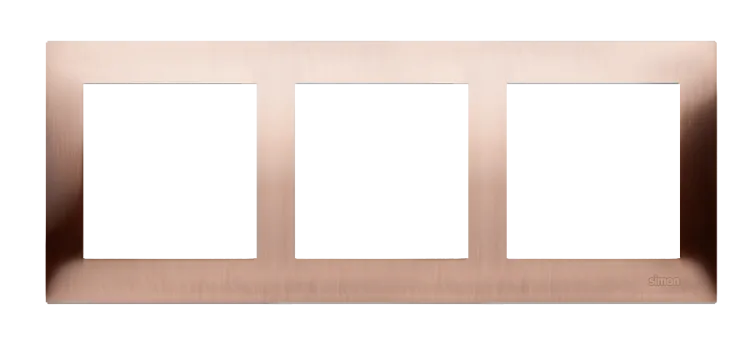 Rahmen 3fach Kupfer IP20/IP44 Simon 54 Premium Kontakt Simon DR3/36