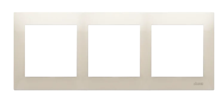 Rahmen 3fach cremeweiß matt IP20/IP44 Simon 54 Premium Kontakt Simon DR3/41