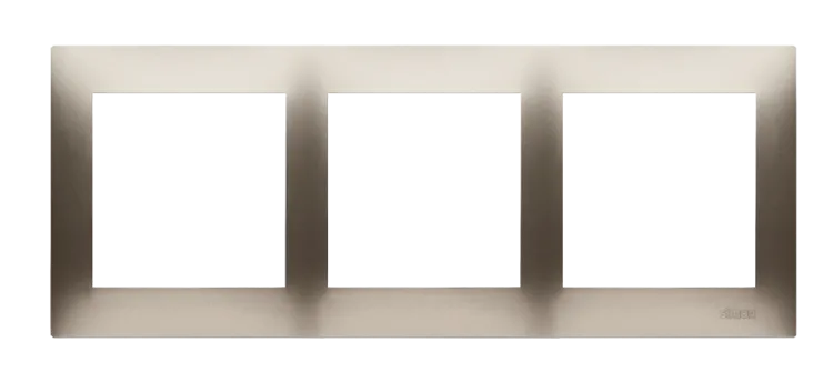 Rahmen 3fach für Hohlwanddose Gipskarton gold matt IP20/IP44 Simon 54 Premium Kontakt Simon DRK3/44