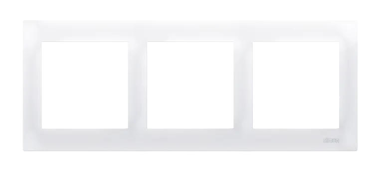 Rahmen 3fach für Hohlwanddose Gipskarton weiß glänzend IP20/IP44 Kontakt Simon 54 Premium DRK3/11