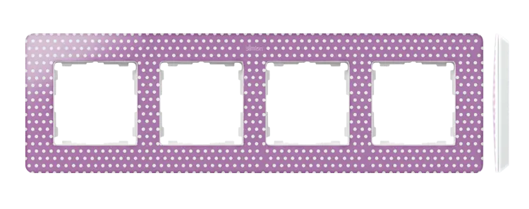 Rahmen 4fach Detail original-imagine pink Pastell Punkte/ Grundfarbe weiß 82 8200640-213