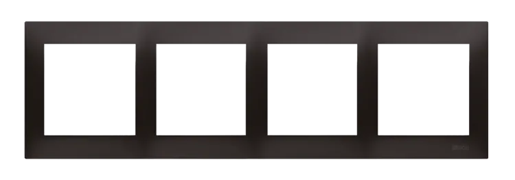 Rahmen 4fach anthrazit matt IP20/IP44 Simon 54 Premium Kontakt Simon DR4/48