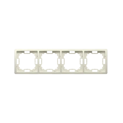 Rahmen 4fach beige matt Kontakt Simon BMR4/12