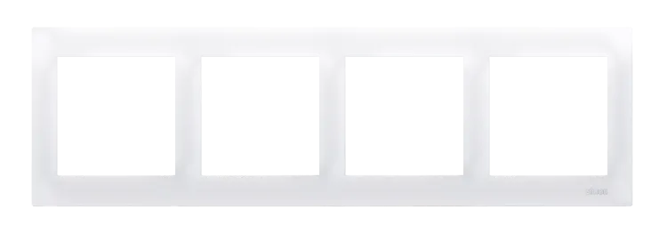Rahmen 4fach weiß glänzend IP20/IP44 Simon 54 Premium Kontakt Simon DR4/11