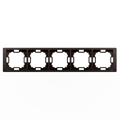 Rahmen 5-fach dunkelbraun matt Kontakt Simon BMRC5/47