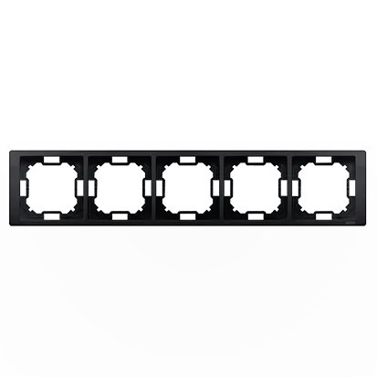 Rahmen 5-fach  graphit matt Kontakt Simon BMRC5/28