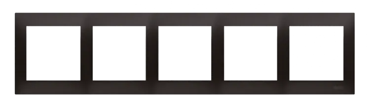 Rahmen 5fach anthrazit matt IP20/IP44 Simon 54 Premium Kontakt Simon DR5/48