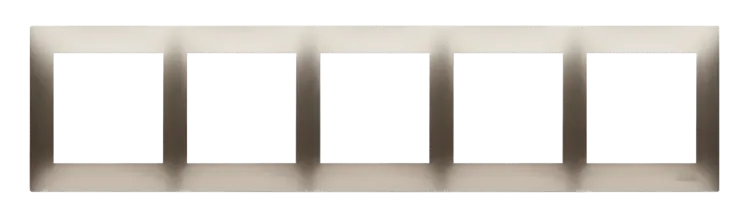Rahmen 5fach gold matt IP20/IP44 Simon 54 Premium Kontakt Simon DR5/44