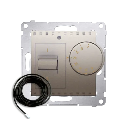 Raumtemperatur- Regler mit Innensensor (Modul) inkl. Außensensor gold matt DRT10Z.02/44
